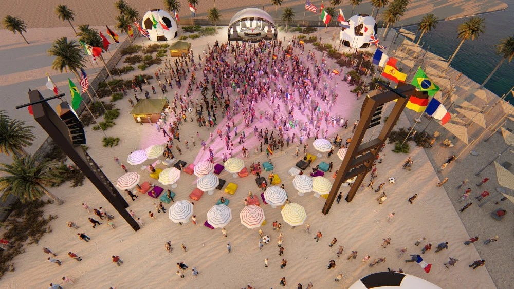 Rendering image of beach fest