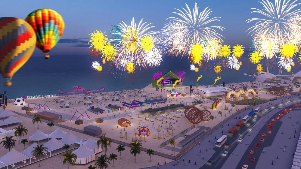 Rendering image of beach fest