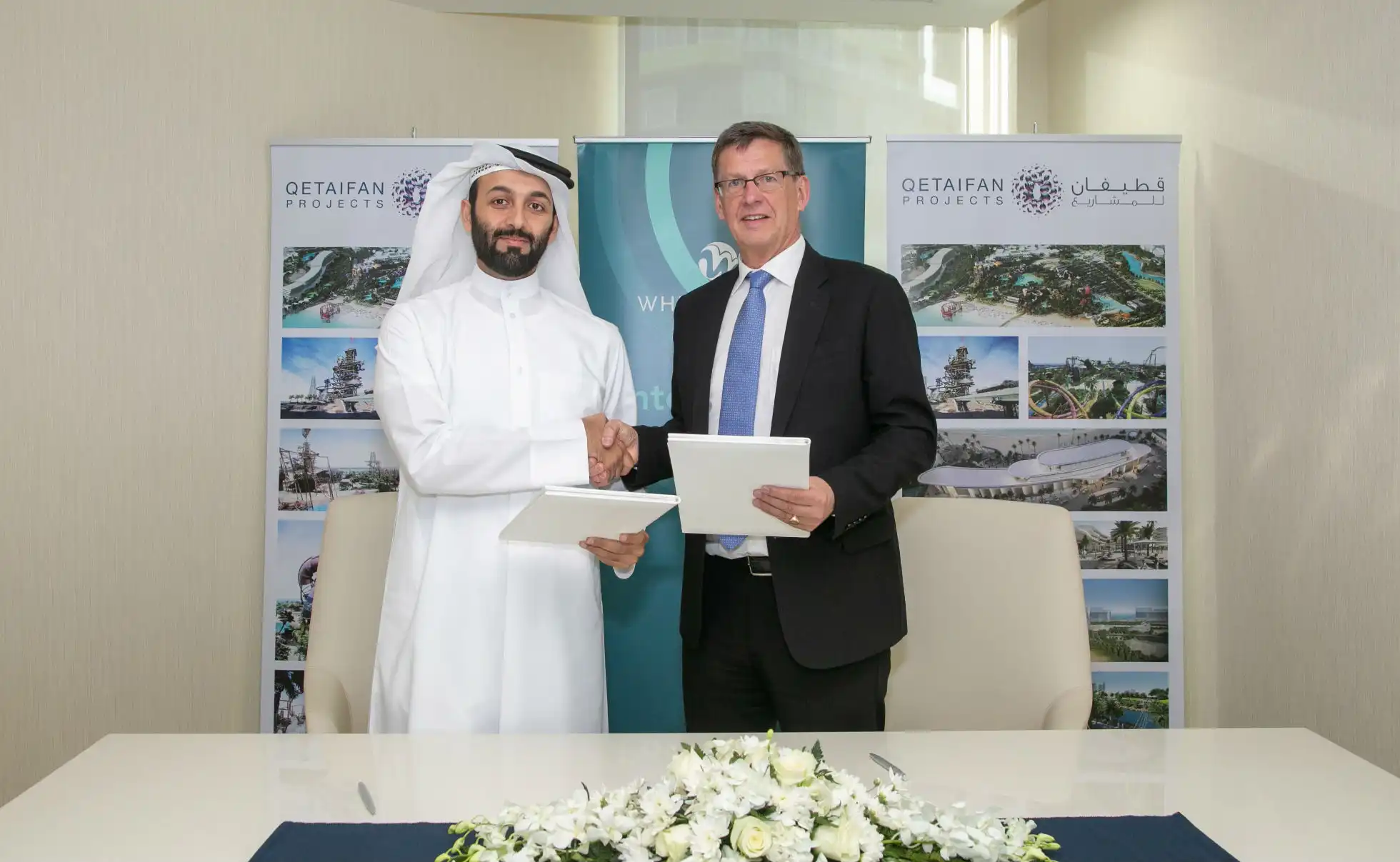 Qetaifan Projects and WhiteWater West Sign Contract for Manufacture and Installation of Waterpark Rides