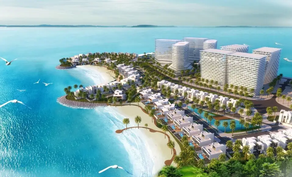 Rendering of Phase 2 villa plots at Qetaifan Island North