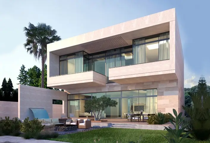 Rendering Image of Phase 2 villa plots at Qetaifan Island North